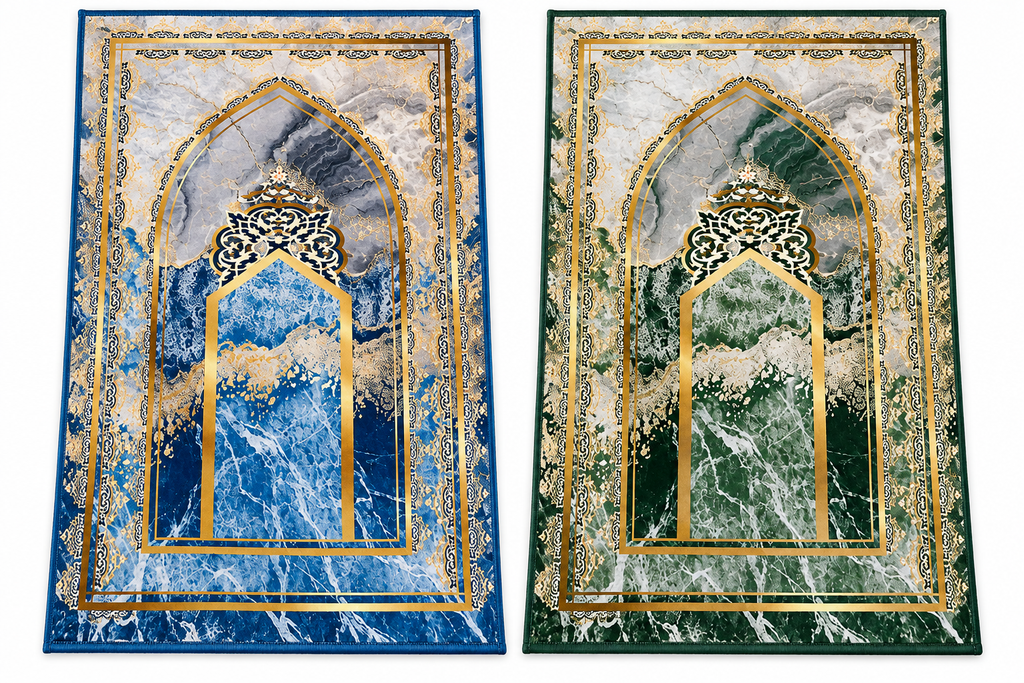Premium Marble Design Adult Prayer Mat - High quality - Large size