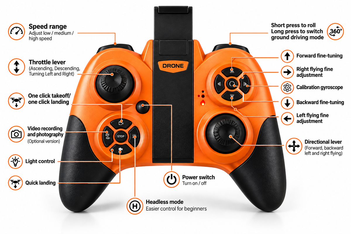 Strike Fighter B2 Bomber Remote Control Quadcopter (Drone)