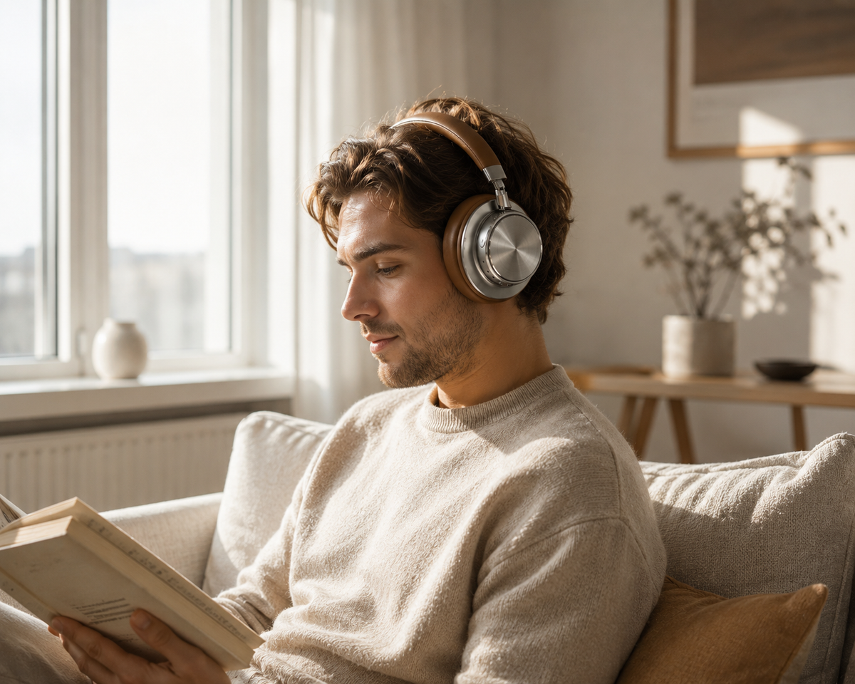 EZRA Premium Headset with Active Noise Cancelling (ANC)