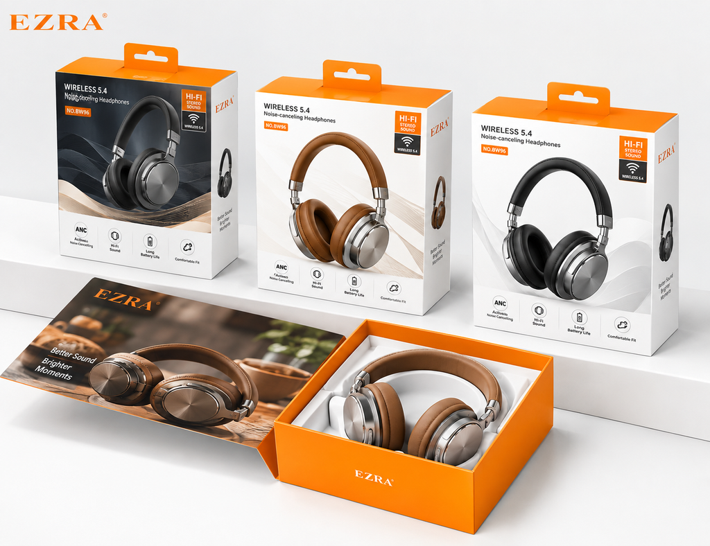 EZRA Premium Headset with Active Noise Cancelling (ANC)