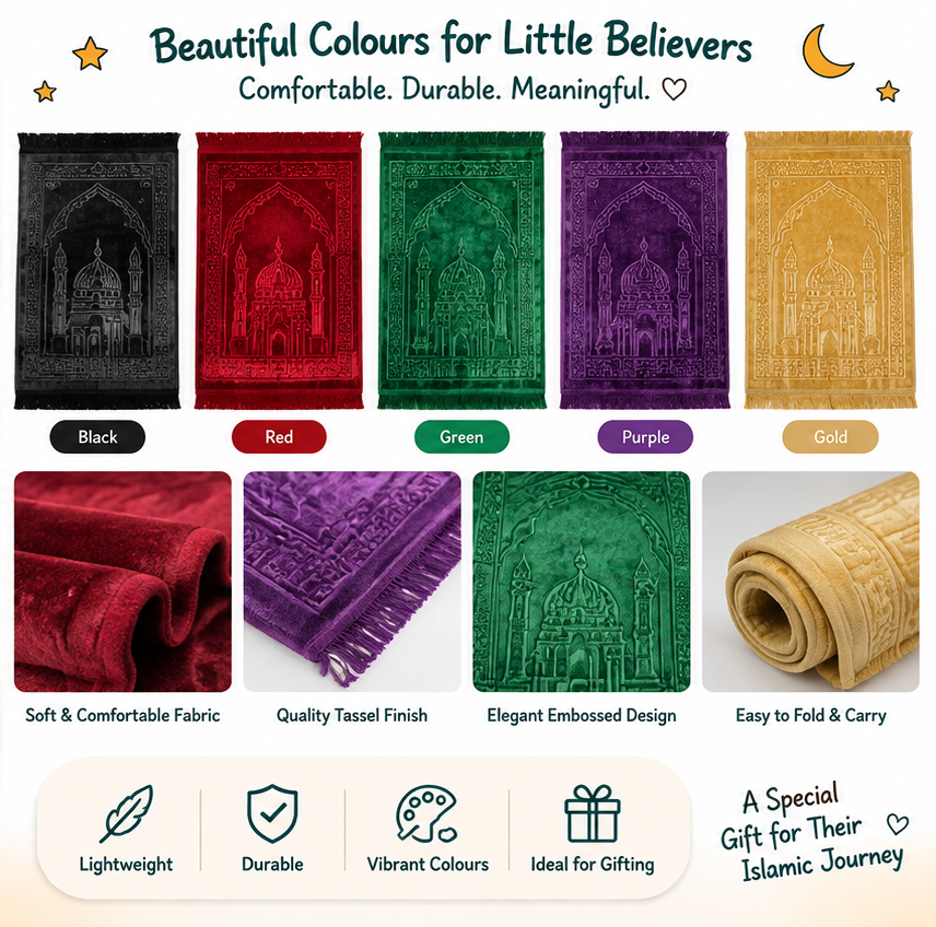 Kids Prayer Mat - Multicolor