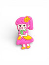 Pink Dress Girl Charm