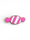 Pink Striped Candy Charm