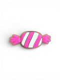 Pink Striped Candy Charm