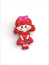 Red Bow Girl Charm