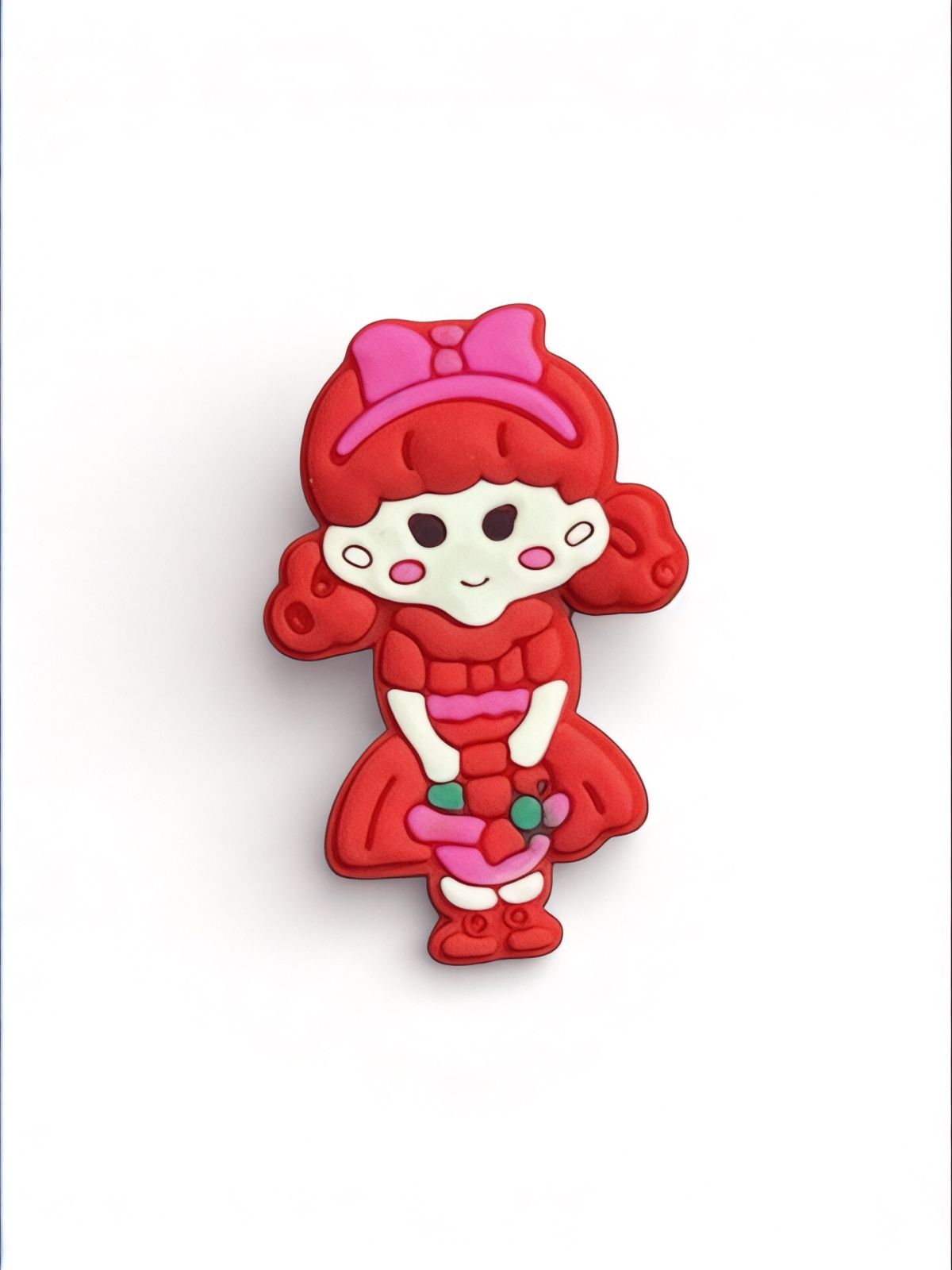 Red Bow Girl Charm