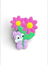 Floral Bear Charm