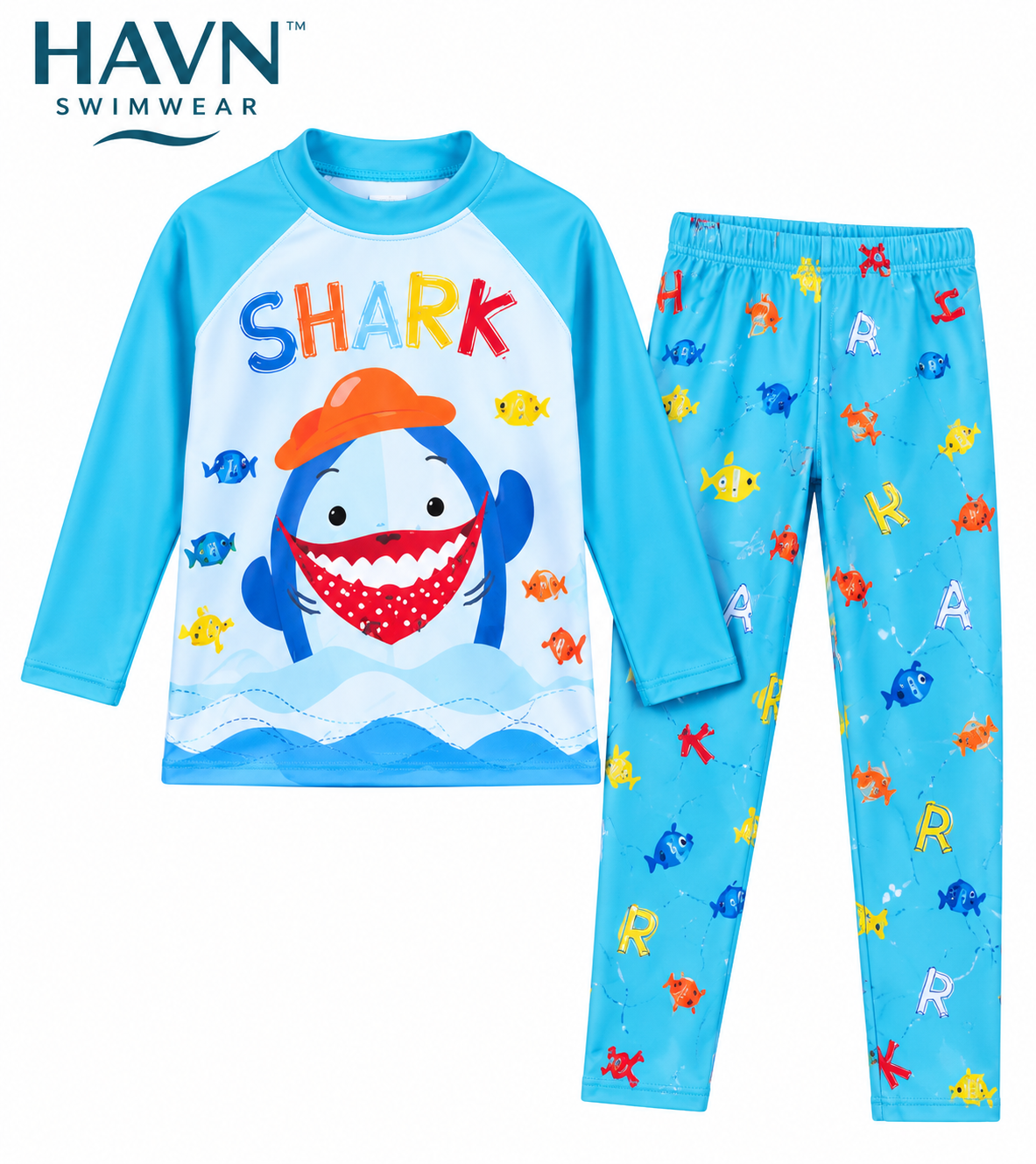 HAVN Boys’ Shark Swimwear Set – 2 Piece